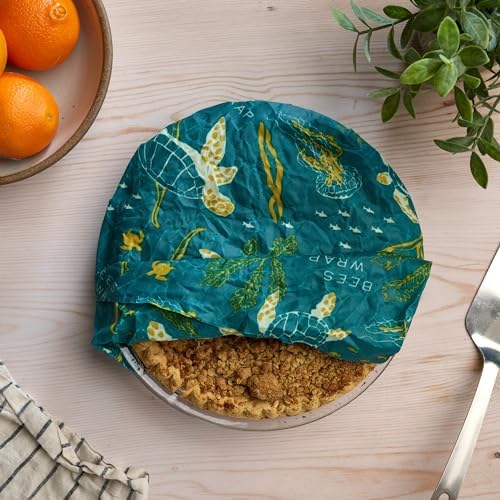 Bee's Wrap Beeswax Wrap Roll, 14 x 52 in - Ocean - Image 3