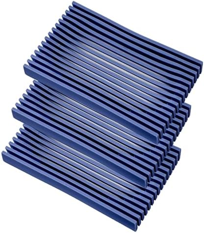 Aoheuo Modern Minimalist Soap Dish (3Pack),Drainage Silicone Soap Holder,5.5 Long by 3.15 Wide,0.55 inches high,Used for Kitchen,Bathroom,and Bar Sink(Blue,Blue,Blue) by Aoheuo