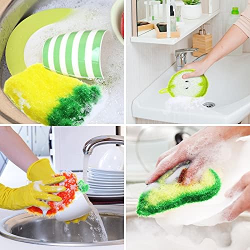Kenning 16 Pcs Dish Scrubber Non Scratch Dish Washing Scrubbers - Image 6