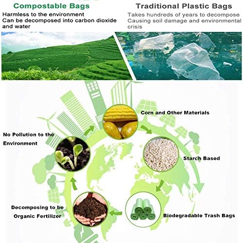 Compostable 3 Gallon Trash Bags, 100 Count - Image 2