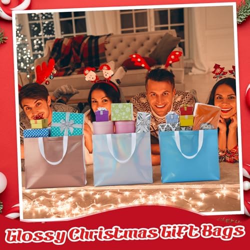 Eccliy 80 Pcs Reusable Gift Bags, Large, Colorful - Image 3