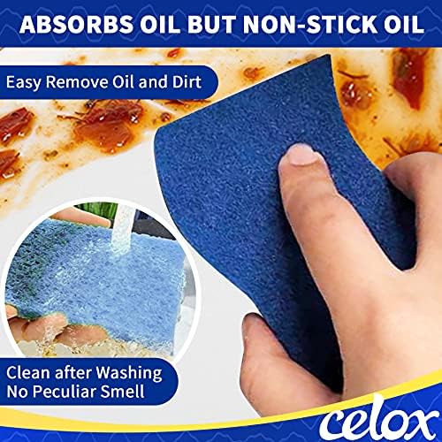 CELOX 36 Pack Non-Scratch Dish Sponge, Dual Sided Kitchen Sponges for Dishes, Long Lasting Dishwashing Household Cleaning Sponges for Kitchen, Easy to Dry and Reusable - Image 2