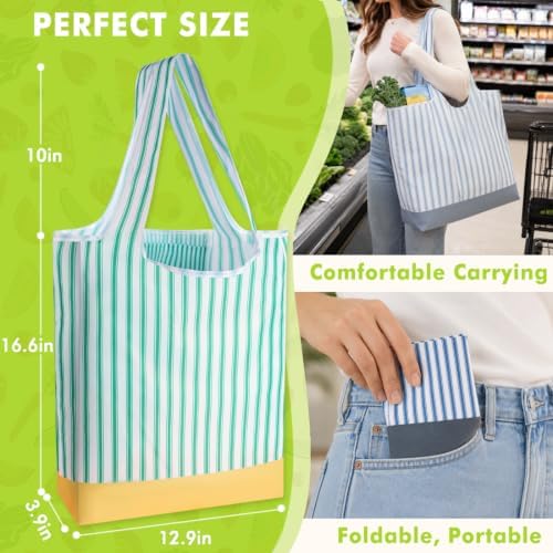 TOGETRUE Reusable Grocery Bags, Foldable Shopping Bag, Bulk Packable Tote - Image 2