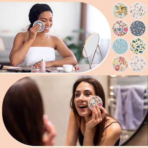 Fanfanwin 24 Pcs Reusable Makeup Remover Pads 4" Microfiber Makeup Cloths - Image 4