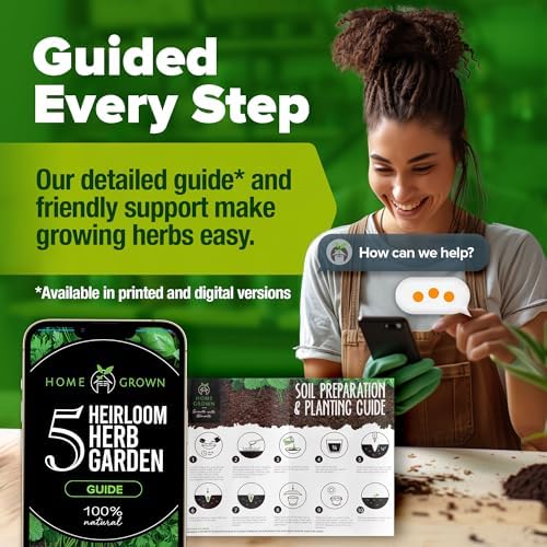 HOME GROWN 5 Herb Indoor Garden Starter Kit, Christmas Gardening Gift - Image 5