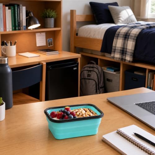Guyuyii 4 Pack Space-Saving Collapsible Food Storage Containers with Lids - Image 4