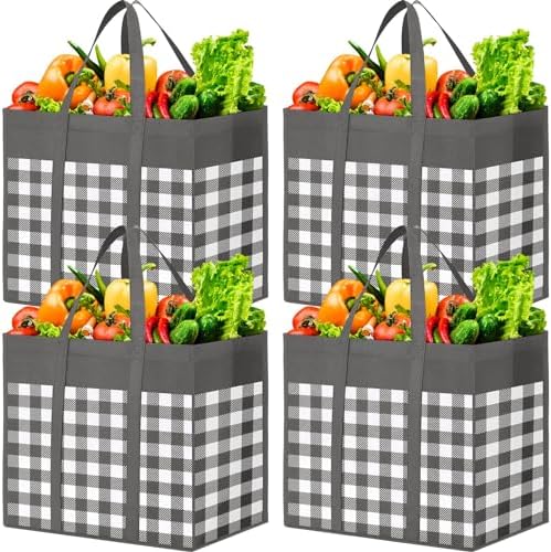 WOWBOX Reusable Grocery Bags, Foldable Reusable Shopping Tote Bags by WOWBOX