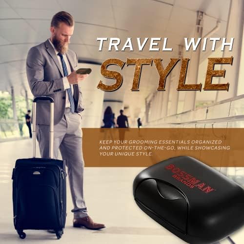 Bossman Travel Soap Container - (Black) Travel Soap Case with Snap-Lock Lid - Image 4
