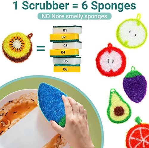 Kenning 16 Pcs Dish Scrubber Non Scratch Dish Washing Scrubbers - Image 5