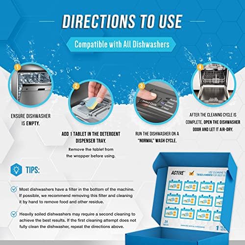 Washing Machine Dishwasher & Disposal Cleaning Tablets - Appliance Refresh Bundle Includes 12 Month Supply Cleaner Deodorizer, Washer Descaler, Disposer Freshener Deep 72 - Image 6