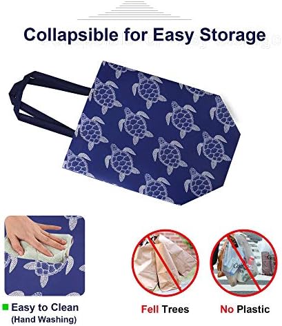 BeeGreen Animal Reusable Grocery Bags - W13*H13*D7 6 Packs Lightweight Shopping Totes with Long Handles, Water Resistant,Durable and Portable - Perfect for Groceries, Supermarket, Gifts, and More - Image 5