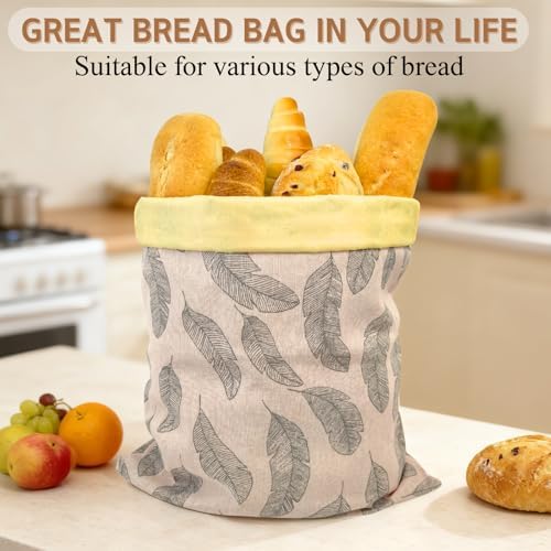 2 Pack Beeswax Bread Bags for Homemade Bread with Zipper, Large 13x17'' Reusable Beeswax Sourdough Bread Storage Bag, Keep Loaves Fresh Longer, Freezer Safe & Airtight, Natural, Zero Waste - Image 5