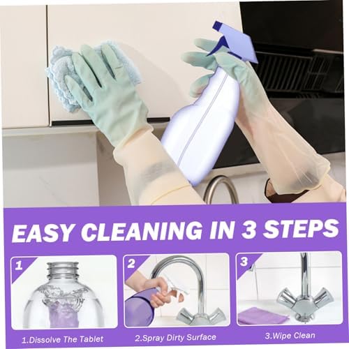 Bottle Cleaning Tablets, 500ml Cleaning Spray with 12PCS Concentrated All Purpose Cleaenr Refill, Multipurpose Cleaner Spray for Instant Stain Removal for Daily Use - Image 5