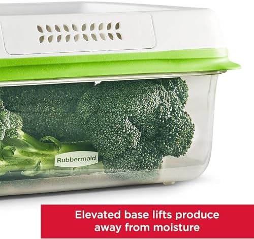 Rubbermaid FreshWorks Produce Saver, Medium and Large Storage Containers, 6 Piece Set - Image 3