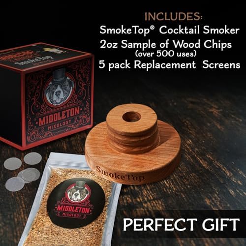 SmokeTop® Cocktail Smoker Kit for Food & Drinks with Sample of Wood Chips - Image 5
