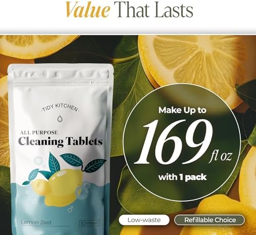 Tidy Kitchen Multi Surface Cleaner Refill Tablets, Multi Surface, 10 Pack - Image 4