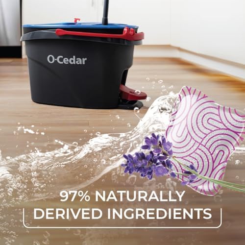 O-Cedar PACS Hard Floor Cleaner, Lavender Scent 10ct (1-Pack) | Made with Naturally-Derived Ingredients | Safe to Use on All Hard Floors | Perfect for Mop Buckets - Image 3