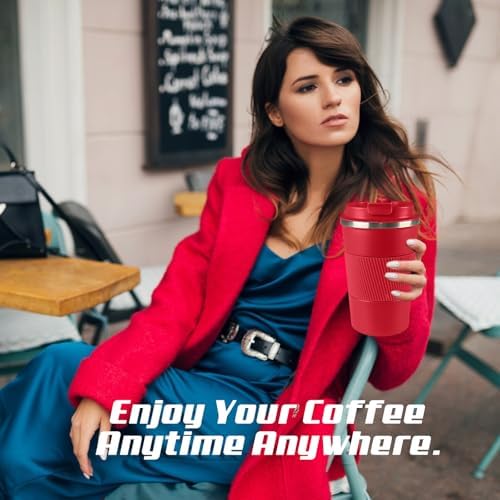 Vacuum Insulated Stainless Steel Travel Coffee Mug,Leak Proof Cup with Lid - Image 6