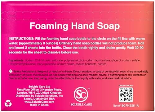 Hand Soap Sheet Starter Kit: Coconut Scent, Makes 4 Bottles - Image 3