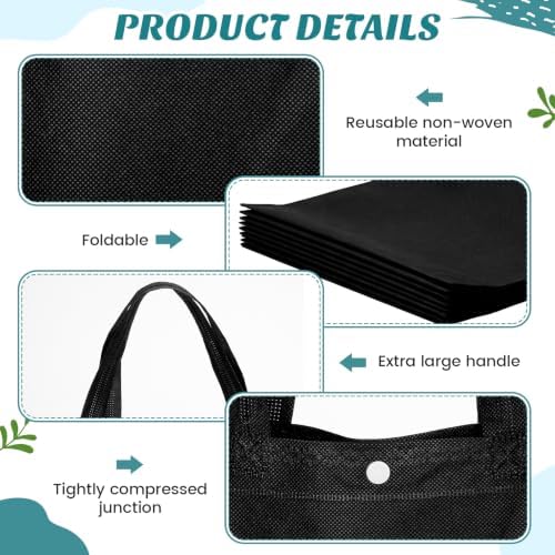 Paterr 100 Pcs Reusable Shopping Bags Bulk - Image 5