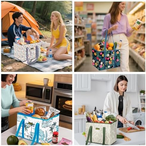 BALEINE 1PK Reusable Grocery Bags, Heavy Duty Shopping Tote Bag - Image 2