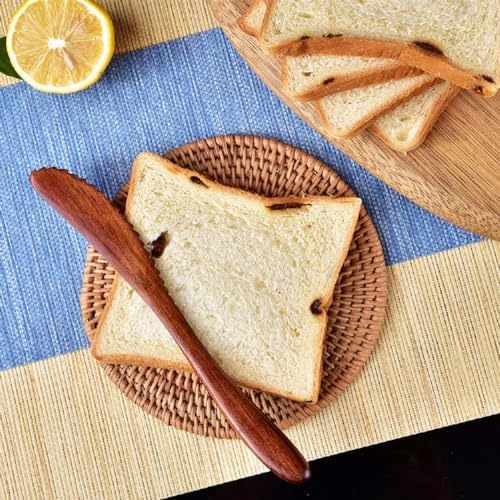 Wooden Spoon Fork Knife Eating Flatware Set Portable Utensil Set with Case, Reusable Wooden Cutlery Travel Utensils Set, 2 Spoons and 2 Forks and 2 Knives - Image 5