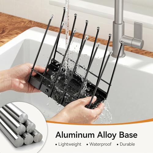 Reusable Bags Drying Rack, Plastic Bags Dryer for Ziplock Lerine Silicone Gallon, Snack, Sandwich Storage Bags, Black - Image 6