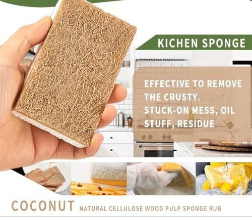 Coconut Fiber Sponges – Natural & Biodegradable. 100% Eco-Friendly - Image 3