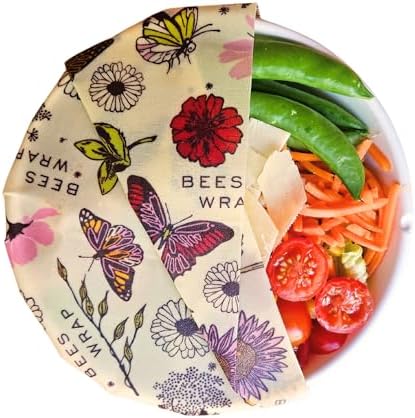 Bee's Wrap Beeswax Food Wraps, 5 Pack Assorted - Meadow Magic - Image 3