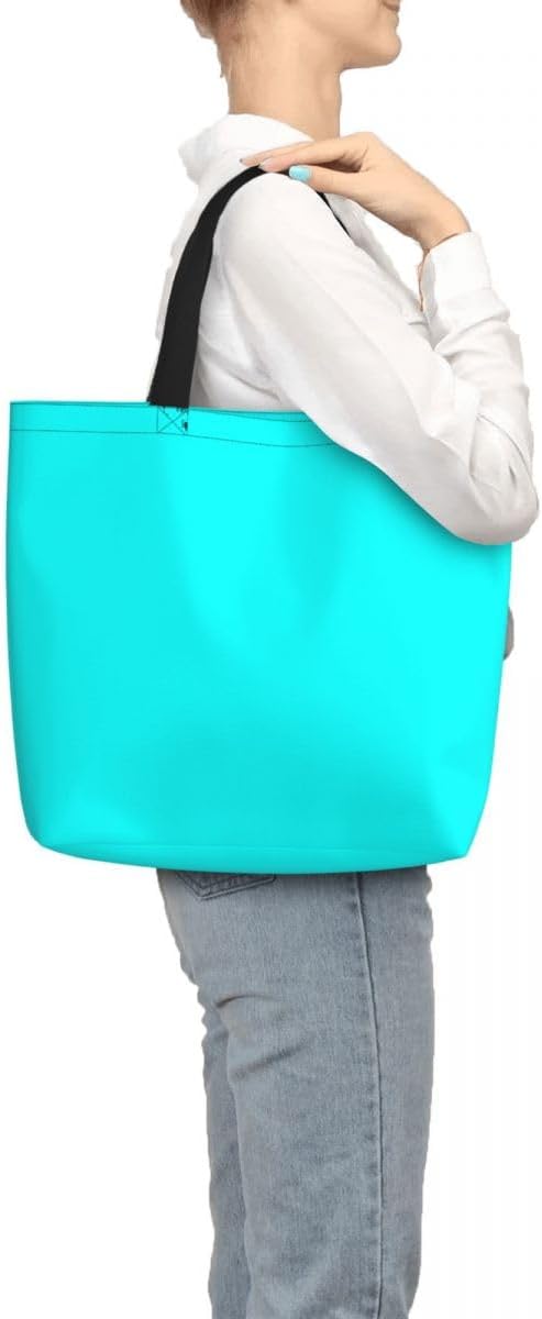 Custom Large Black Tote Bag With Pocket Extra Large Reusable Grocery Bags