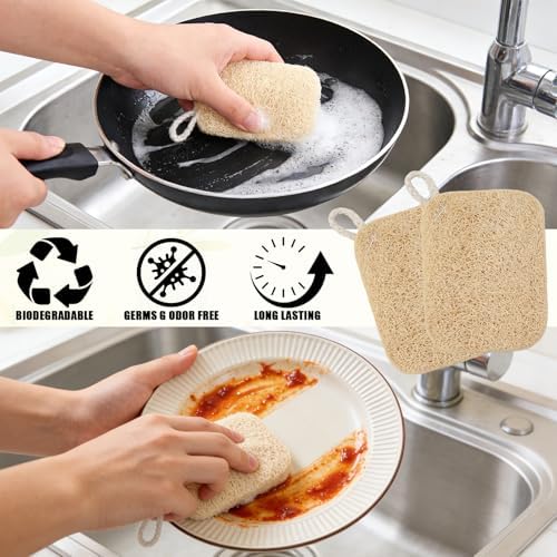 10Pcs Kitchen Sponges - Natural, Reusable and Eco-Friendly - Image 4