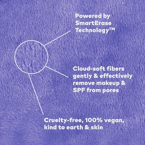 The Original MakeUp Eraser 7-Day Set, Erase All Makeup with Just Water, Including Waterproof Mascara, Eyeliner, Foundation, Lipstick, Sunscreen, and More! Dewy Glow, 7ct. - Image 4