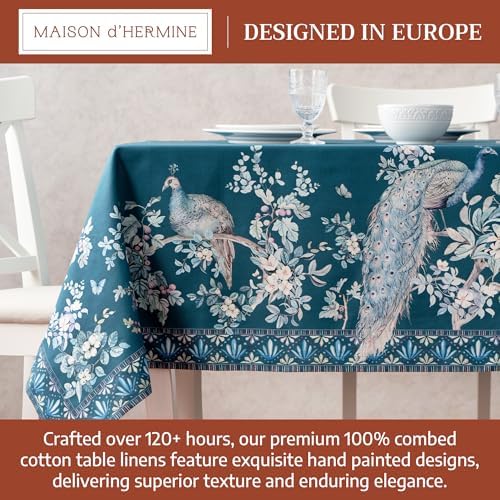 Maison d' Hermine Table Cloth Rectangle Table 100% Combed Cotton 70"x90" - Image 3