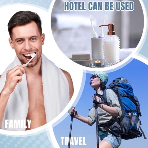 Patelai 4 Pcs Travel Toothbrush Mini Foldable with Case,Macaron Color - Image 6