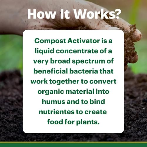 TeraGanix Compost Accelerator (1 Bottle = 22 Gallons), Reduce Odors, Liquid Compost Starter Concentrate, Reduce Composting Time, USDA Organic, 1 Quart (32 fl oz) - Image 2