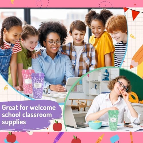 Whaline 12Pcs Teacher Appreciation Gifts Composition Notebook Coffee Cups - Image 7