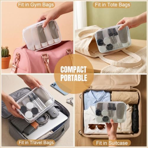 DEWSENSI 20 Pack Travel Bottles Set for Toiletries TSA Approved - Image 6