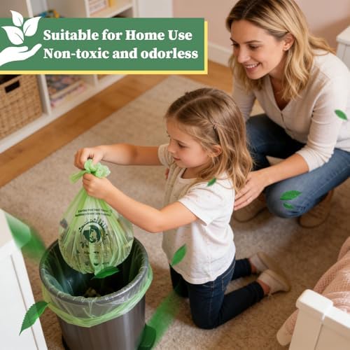Small Trash Bags 1.2 Gallon, 120 Count Bathroom Garbage Bags, Compost Bin Liners for 1-2 Gallon Trash Can, Small Trash Bags Bathroom Strong and Tough for Kitchen Office - Image 3
