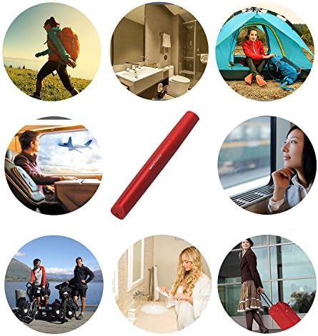 Portable Travel Toothbrush Case, Plastic Container Toothbrush Holder Brushes Box Breathable Design with Air Hole More Hygienic Toothbrush Tube for Home Daily Business Office (Red) - Image 4