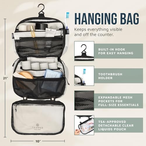 TRIPPED Travel Gear 3-Piece Travel Toiletry Bag Set - Image 3