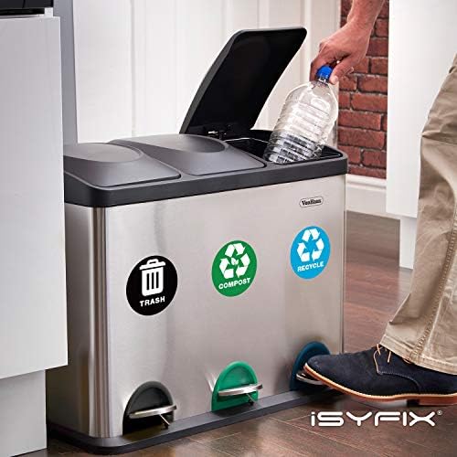 iSYFIX Recycle Sticker for Trash Can, 6 Pack, 5 inch - Image 5