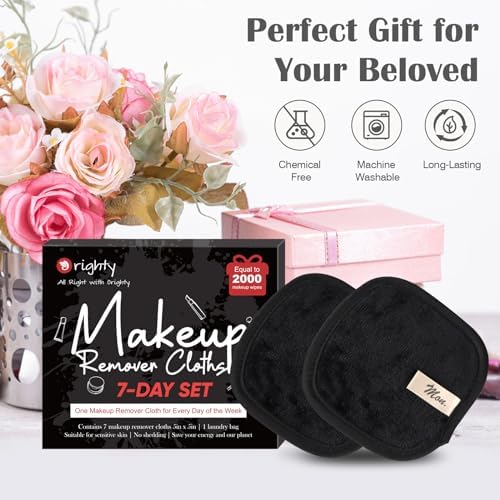 Orighty Makeup Remover Cloths 7-Day Set, Black Makeup Remover Pads - Image 6