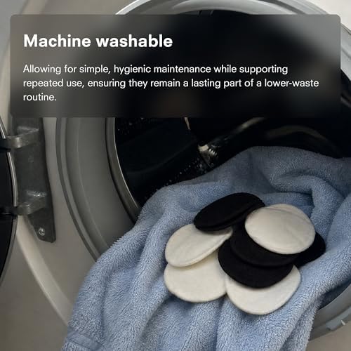 Public Goods Reusable Bamboo Cleansing Rounds | 14 Count Makeup Remover Pads with Cotton Mesh Wash Bag | Alternative to Disposable Cotton Rounds | Gentle, Machine Washable, Vegan Skincare Essential - Image 6