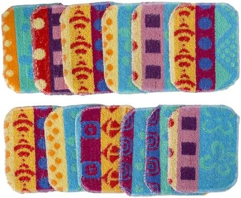 Reusable Dish Scrub Pads (12 Pack) – Non-Scratch Kitchen Scrubbers for Dishes, Pots & Pans – Sponge Alternative, Long-Lasting, Washable & Best Value Pack by PaperlessKitchen