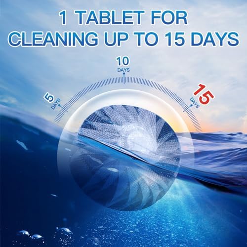Vacplus Toilet Bowl Cleaner Tablets, 12 Pack, Auto Cleaning, Long-Lasting - Image 4