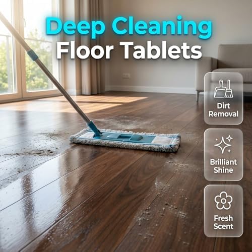 2026 New Multi-effect Floor Clean Tablets, Multi-effect Floor Cleaning Sheets with Fresh Scent, 30/60/90/100/120Pcs, Suitable for Tile, Wood, Laminate, Kitchen, And Bathroom Care Use (E, 30) - Image 2