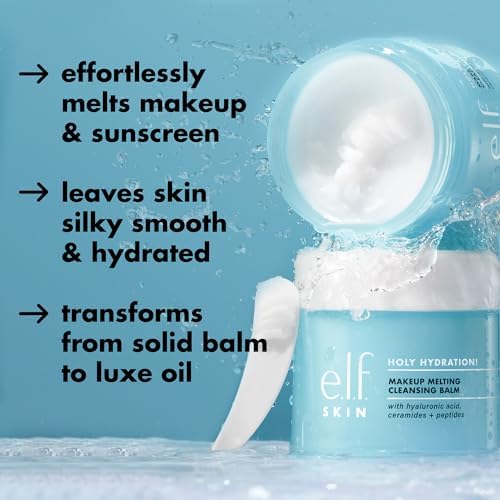 e.l.f. SKIN Holy Hydration! Makeup Melting Cleansing Balm JUMBO, Face Cleanser & Makeup Remover, Infused with Hyaluronic Acid to Hydrate Skin, 3.5 Oz, (Pack of 2) - Image 5