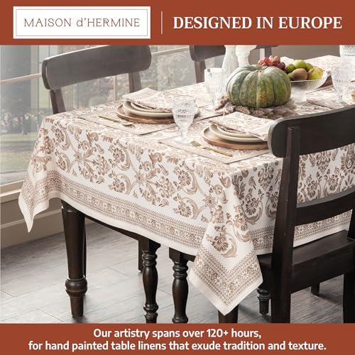 Maison d' Hermine Table Cloth Rectangle Table Reusable 100% Cotton 70"x120" - Image 2