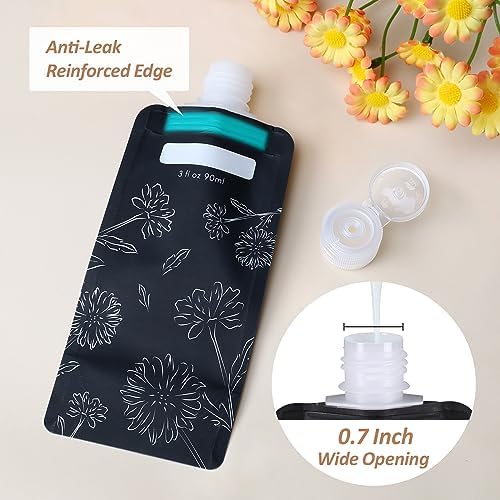 PACKISM 27 Pack Travel Pouches for Toiletries - 90ml 3 oz Liquid Containers - Image 4