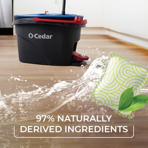 O-Cedar PACS Hard Floor Cleaner, Crisp Citrus Scent 24 Count (1-Pack) | Made with Naturally-Derived Ingredients | Safe to Use on All Hard Floors | Perfect for Mop Buckets - Image 3